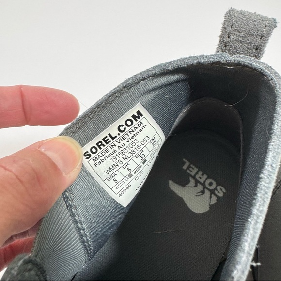 Sorel Evie Two-Tone Wedge Ankle Boots - Picture 6 of 7